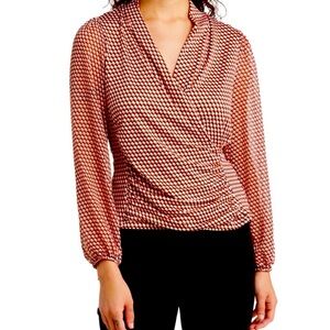 Chenault Long Sleeve Wrap Blouse